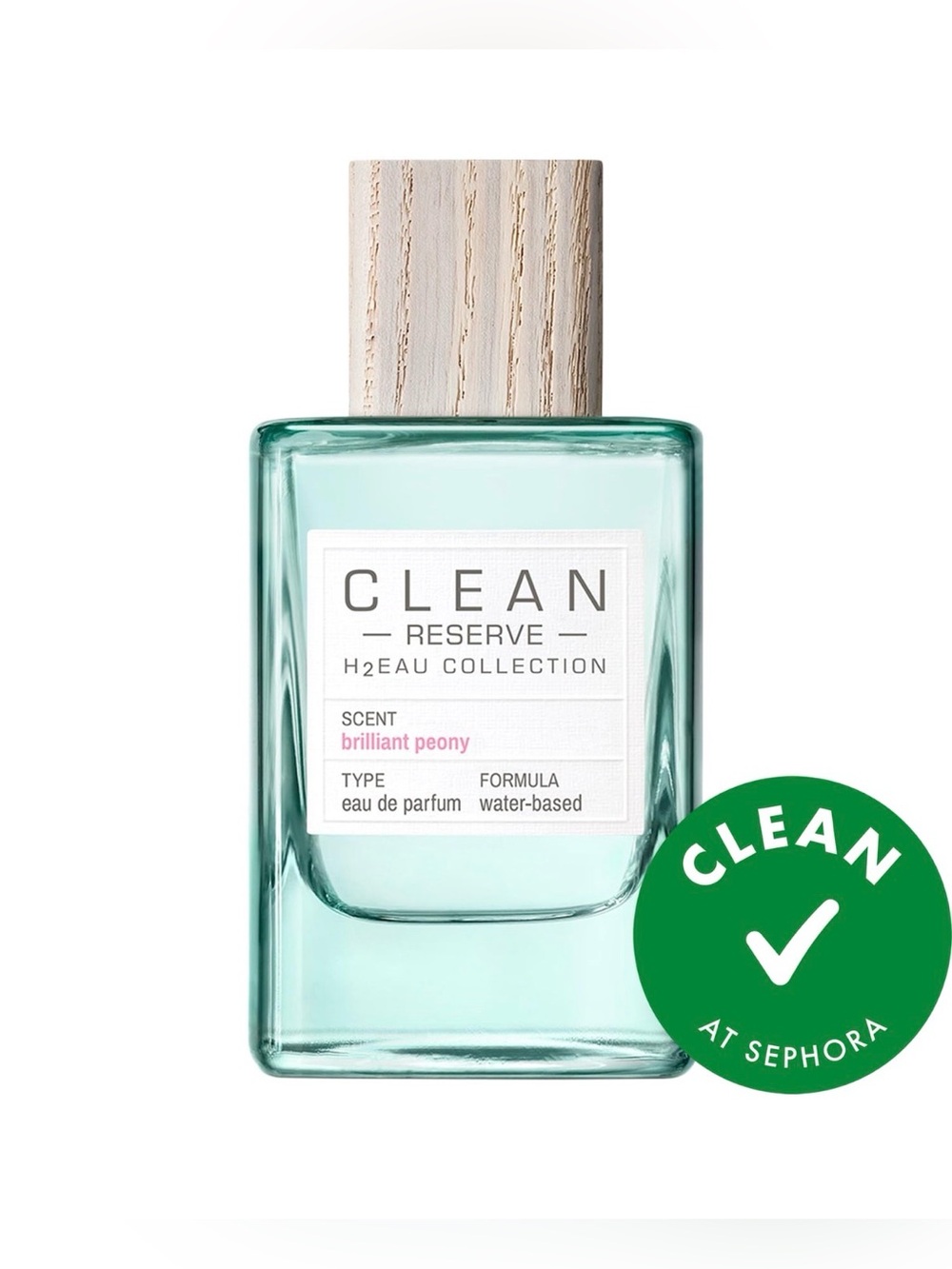 CLEAN Reserve H2EAU Brilliant Peony Eau de Parfum - NWOB - 3.4oz